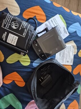 Equate Digital Blood Pressure Monitor, Black Color NEW Open Box Item!